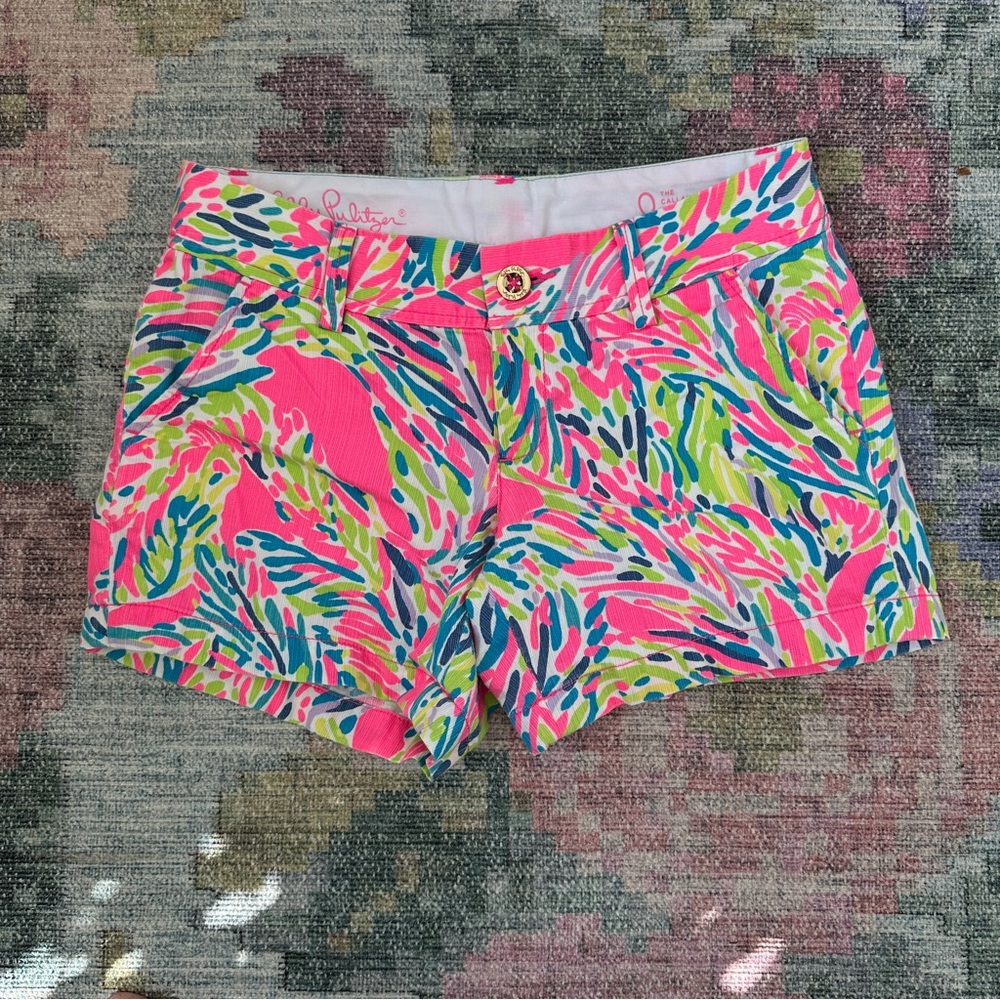 Lilly Pulitzer Callahan Short -  Women's Pink and Green Shorts